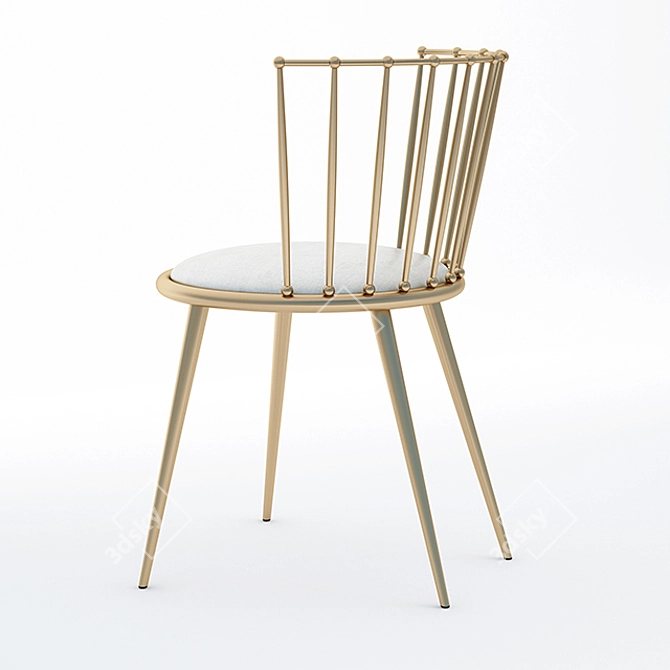 Sleek Aurora Chair: Modern Elegance for Every Space 3D model image 2