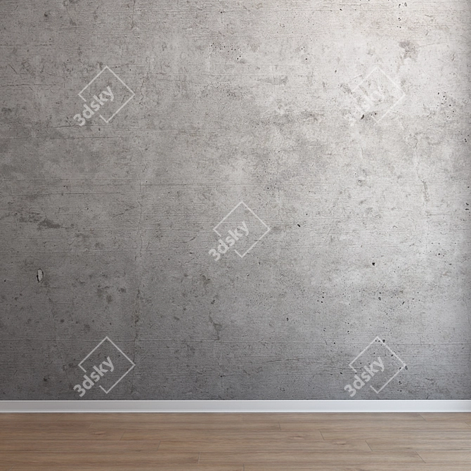 Seamless Concrete Texture for Interior and Exterior Design 3D model image 3