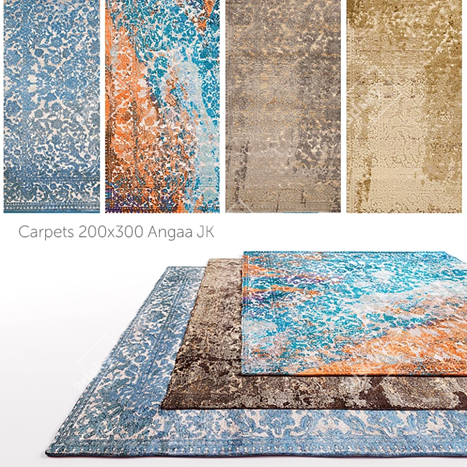 Angaa JK Carpets - Elegant Textured 200x300cm 3D model image 1