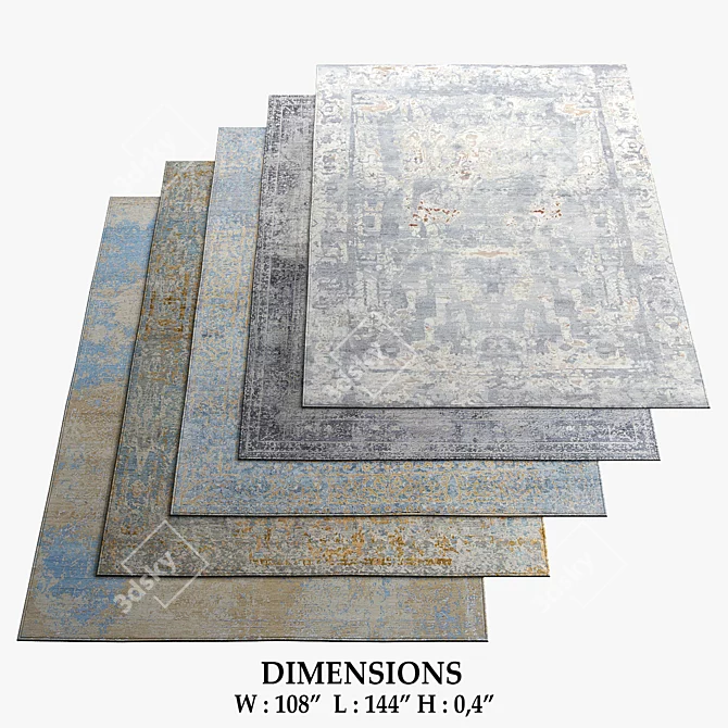 Thibault Van Renne Elements Rugs 3D model image 1