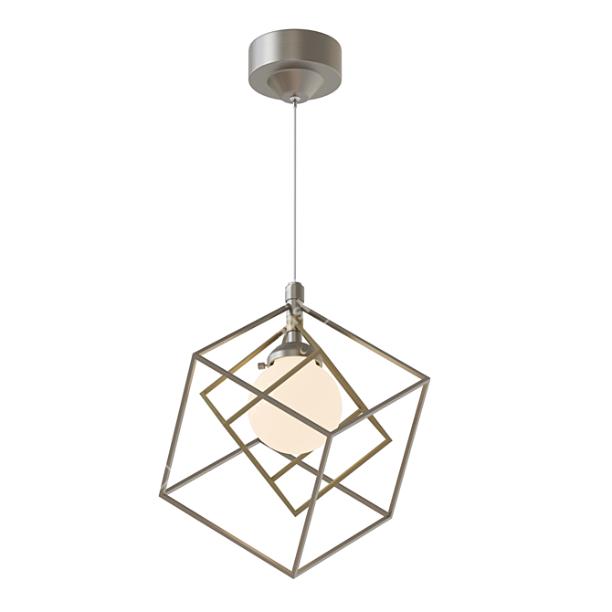 Modern Prism Pendant Light 3D model image 1