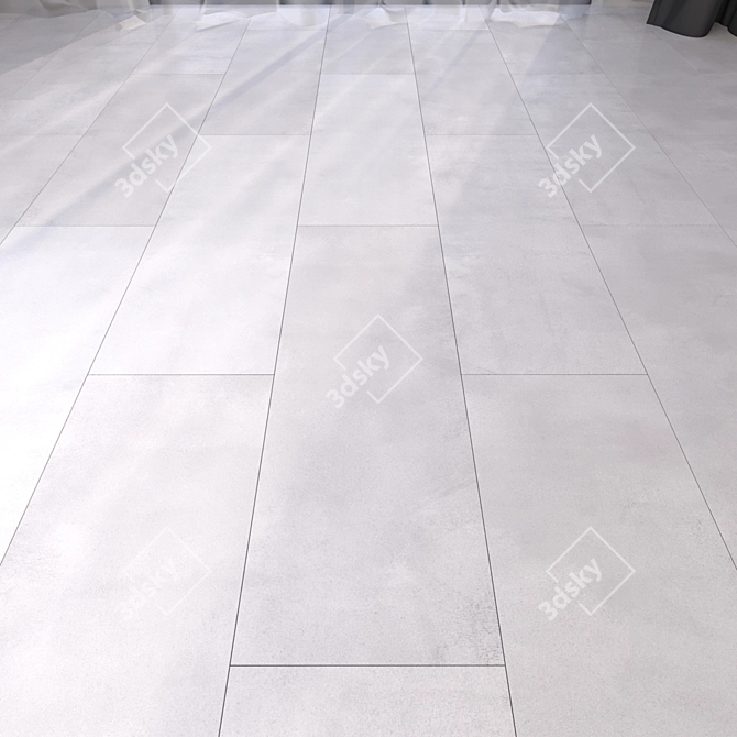 HD Marble Floor: Stunning Textures 3D model image 1