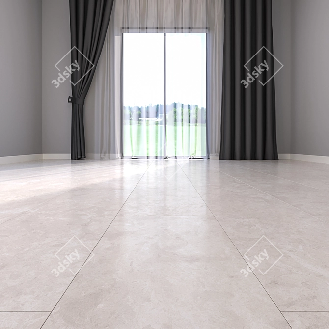 High-Definition Marble Flooring 3D model image 2