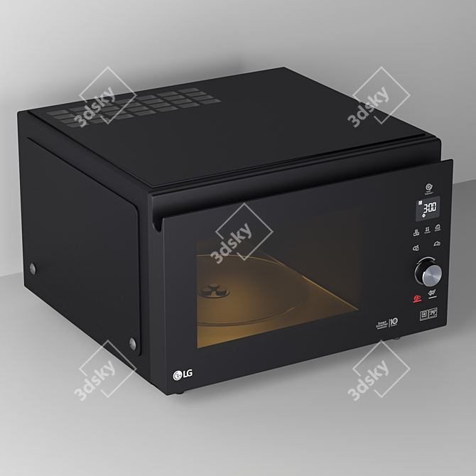 LG MJ-3965BIS: Multi-function Microwave with Grill and Convection 3D model image 3