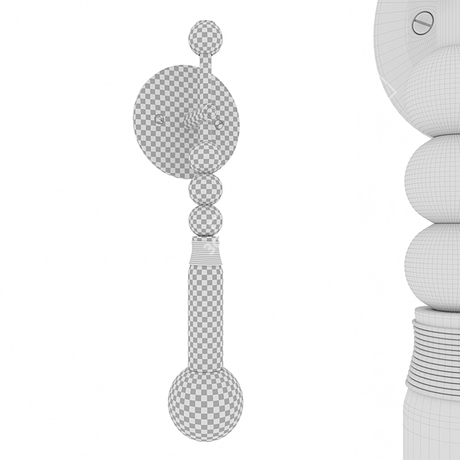 Talisman Sconce: Stylish Wall Lamp 3D model image 2