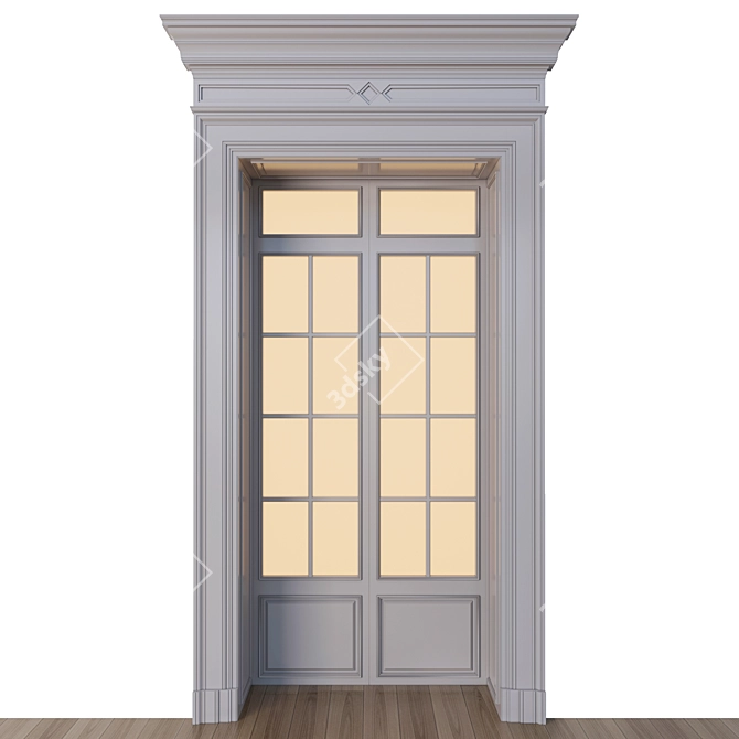 Elegant Archival Door 3D model image 1