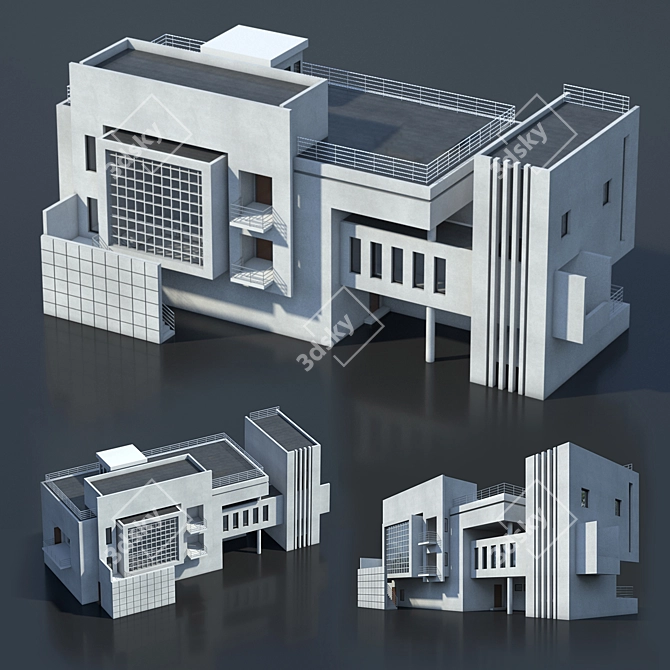 Sleek V-Ray 3.0 Building 3D model image 1