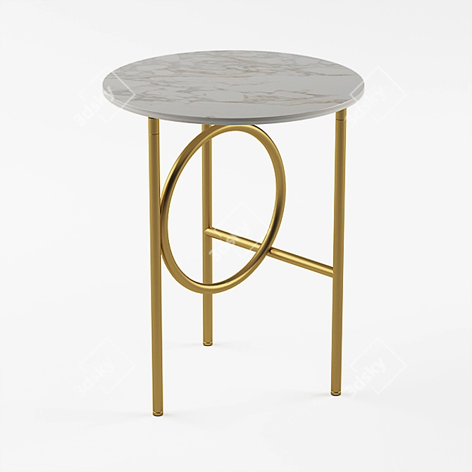 Elegant minotti ring table 3D model image 1