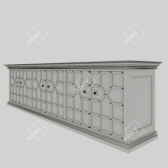 Elegant Castello Buffet by Desondo 3D model image 2