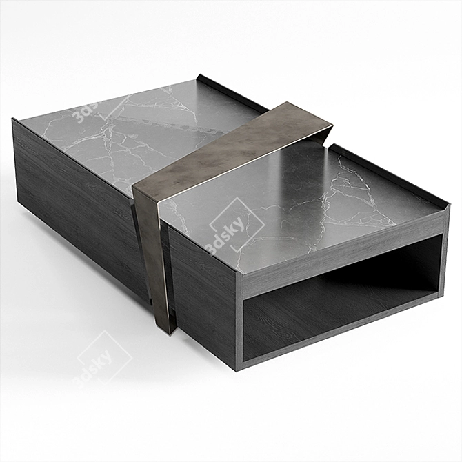 Sleek Shake Coffee Table 3D model image 2