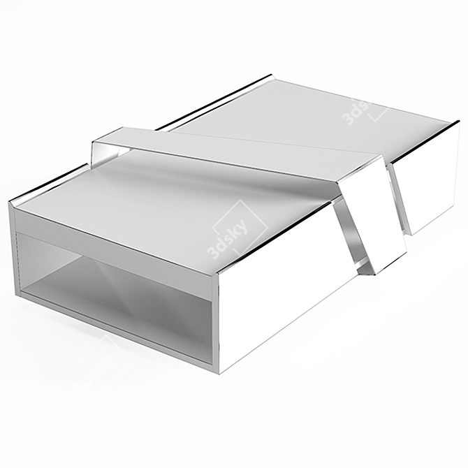 Sleek Shake Coffee Table 3D model image 3