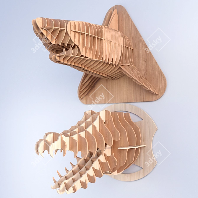 Wildlife Plywood Trophy Collection 3D model image 2