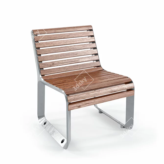 Modern Portiqoa Port Benches Set 3D model image 2