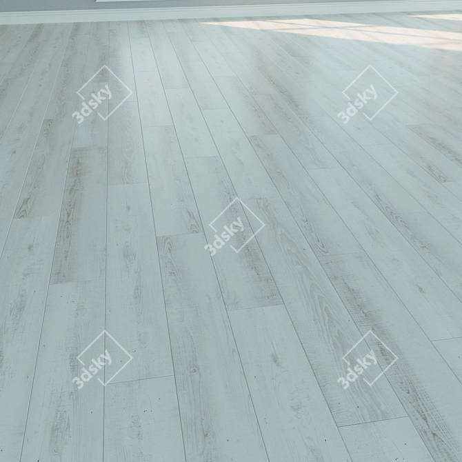 Natural Wood Laminate Flooring 3D model image 2