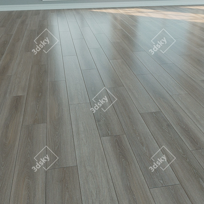 Natural Wood Laminate Flooring 3D model image 3