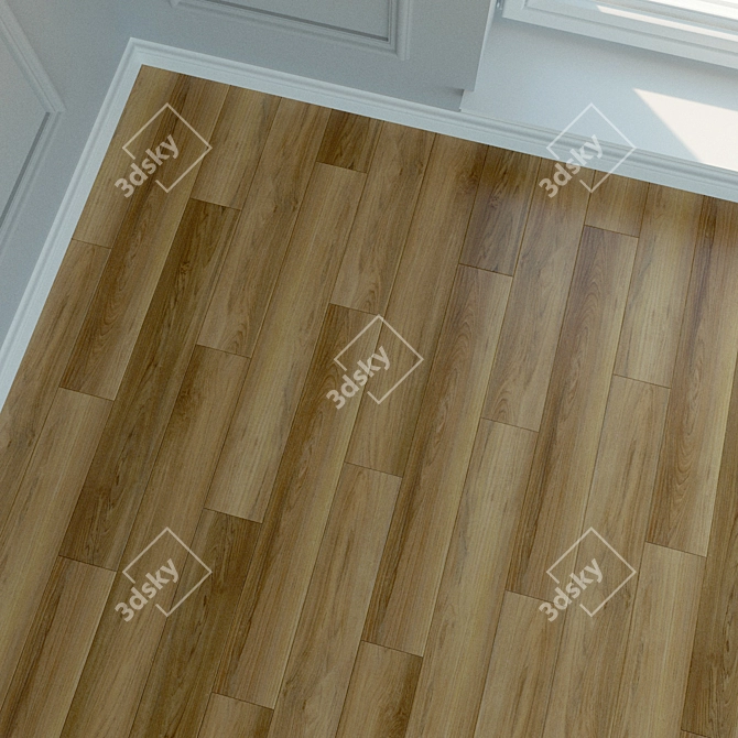 Natural Wood Laminate - Parquet Flooring 3D model image 2