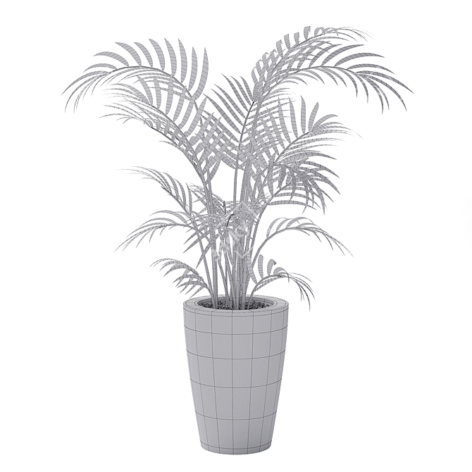 Botanical Bliss: Indoor Houseplant 3D model image 3