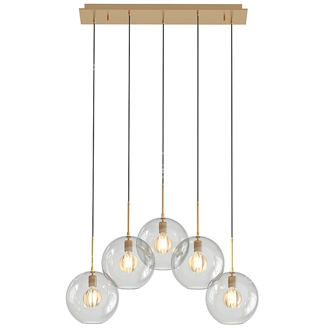 Luminous Elegance: Chandelier Tango 5 Light 3D model image 1