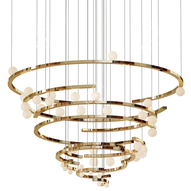 Stylish Ceiling Lamp by Kelvin Cheung 3D model image 1