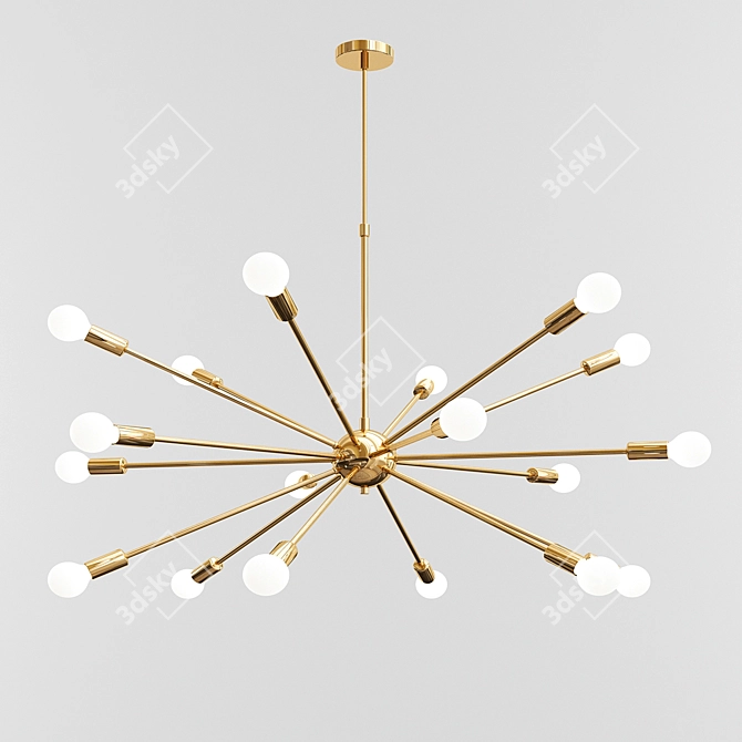 Modern Chandeliers: Exclusive Collection 3D model image 2