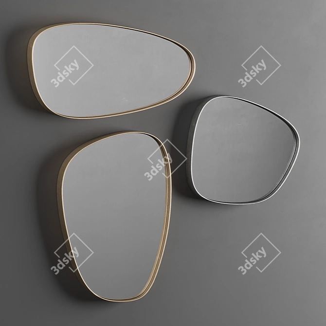 Syro Mirror Collection: Handcrafted Elegance 3D model image 1