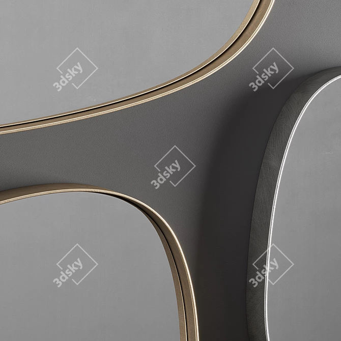 Syro Mirror Collection: Handcrafted Elegance 3D model image 2