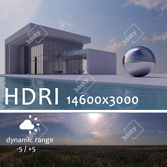 Title: Daytime Aerial HDRI Map 3D model image 1