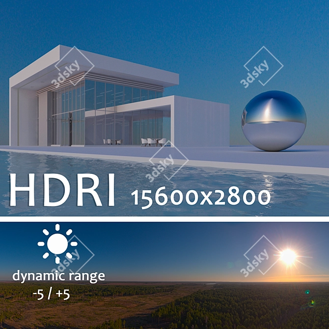 Title: Spherical HDRI Map for Daytime 3D model image 1