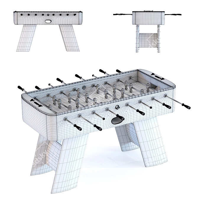 Stylish Soccer Table: Game in Style! 3D model image 3