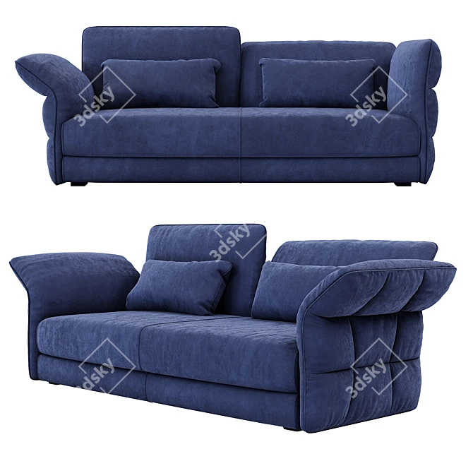 Elegant Cierre Eva Due Sofa 3D model image 2