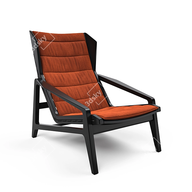 Modern Designer Molteni&C D.156.3 Chair 3D model image 2