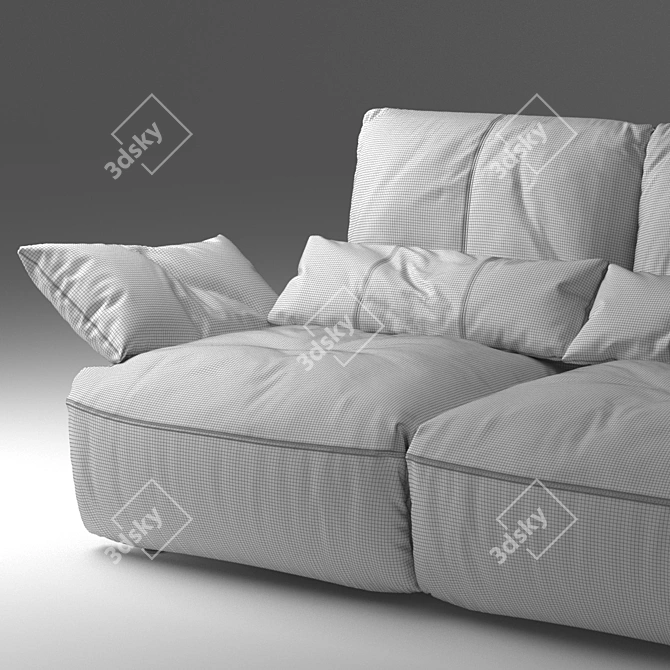 Koinor Easy: Sleek Leather Sofa 3D model image 3