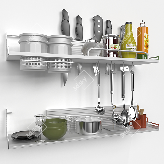 Essential Kitchen Tools 3D model image 2