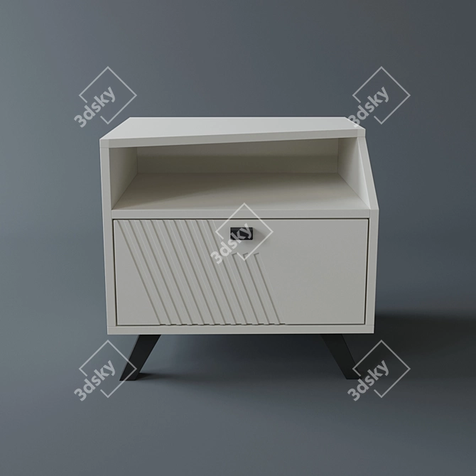 Vesuvius Bedside Table – Stylish & Functional 3D model image 2