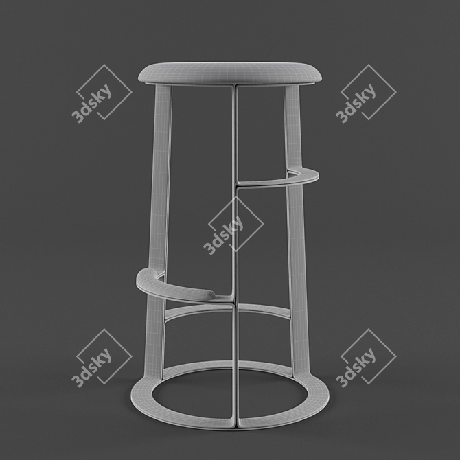 Elegant Tancy Barstool SH750 3D model image 3