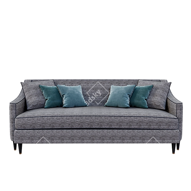 Elegant Nino Kelly Sofa 3D model image 2