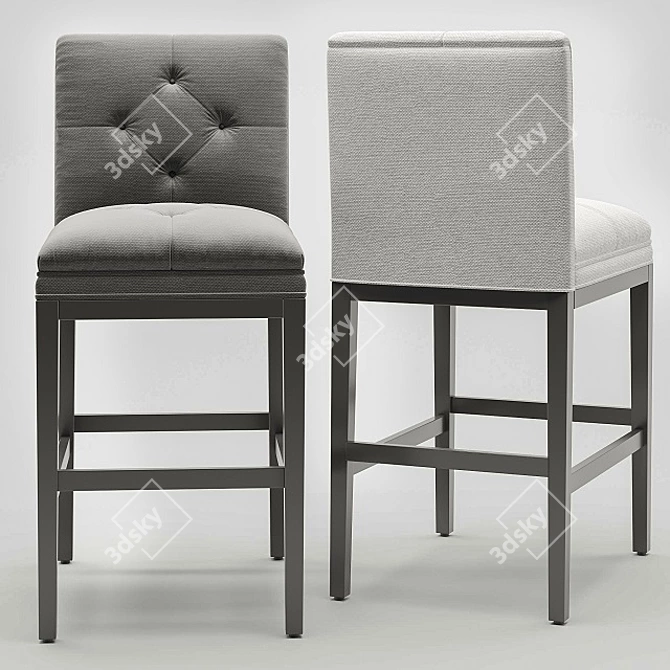 Eichholtz Cesare Bar Stool: Sleek and Stylish 3D model image 2