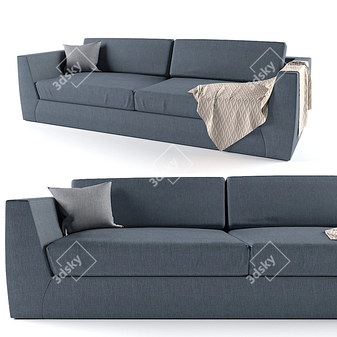 Golfo Modular Sofa: Dynamic Simplicity 3D model image 1