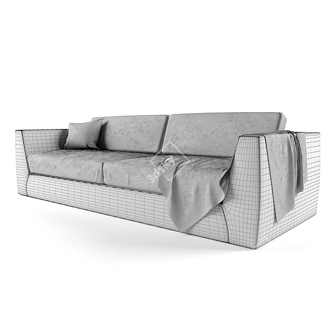 Golfo Modular Sofa: Dynamic Simplicity 3D model image 2