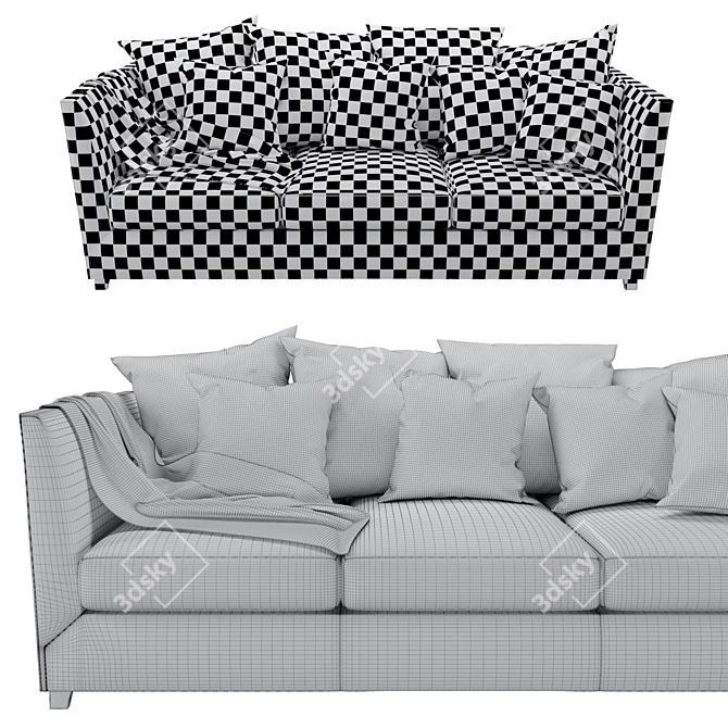 Victor XL Sofa - Modern and Spacious 3D model image 2