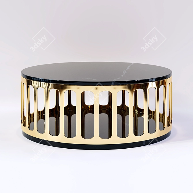Elegant Colosseo Coffee Table 3D model image 1