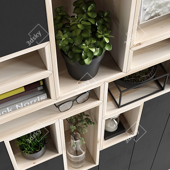 Modern Wooden Cupboard: Versatile Design for Any Room 3D model image 3