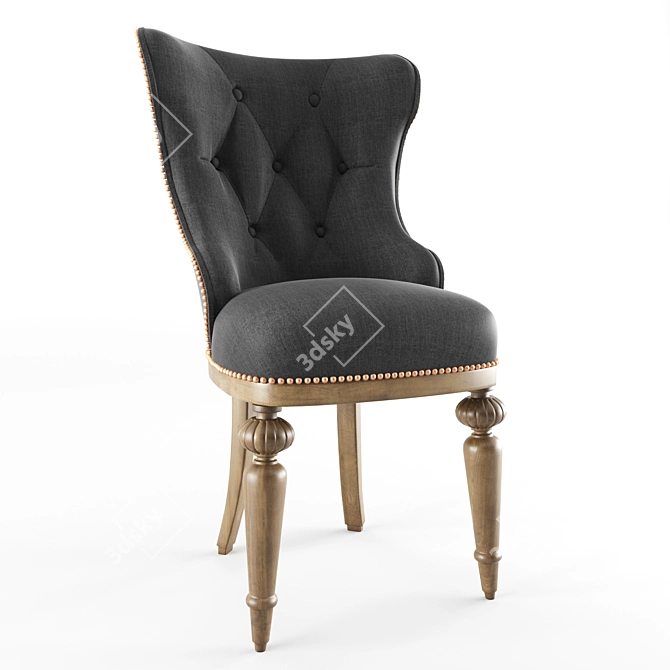 Elegant Classic Chair 3D model image 1