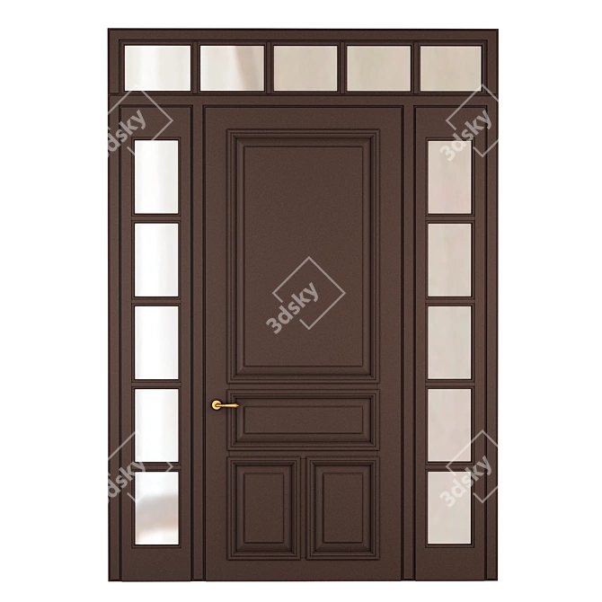 Elegance Beyond Measure: Classic Entry Doors 3D model image 1