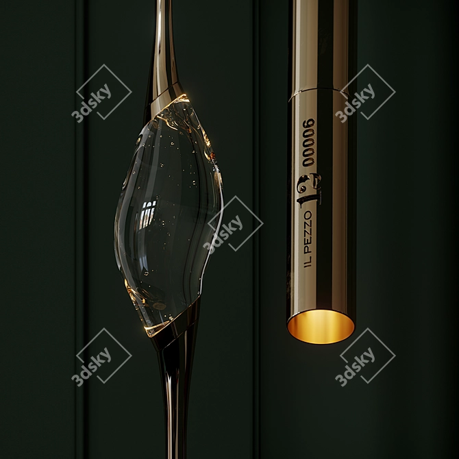 Elegant Il Pezzo Pendant Light 3D model image 2