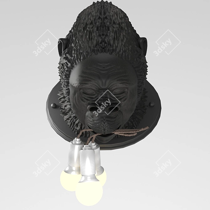 Ugo Rilla Black Ceramic Pendant 3D model image 1