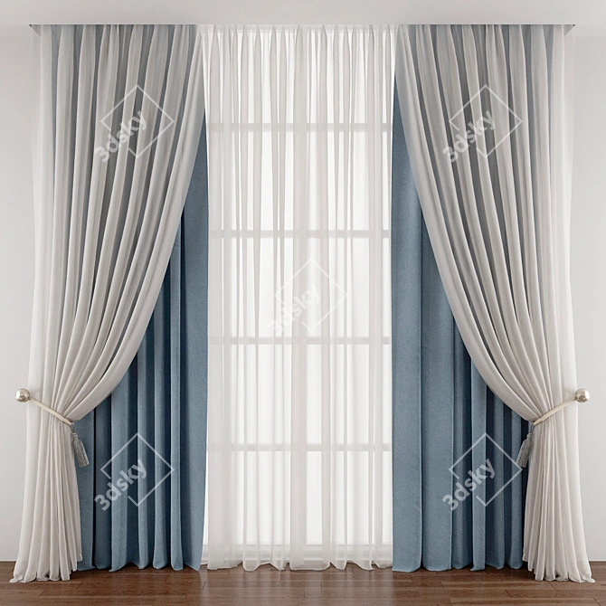 Title: Revamped and Refined Curtain 3D model image 1