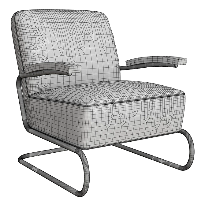 Sleek and Stylish: THONET Armchair 3D model image 2