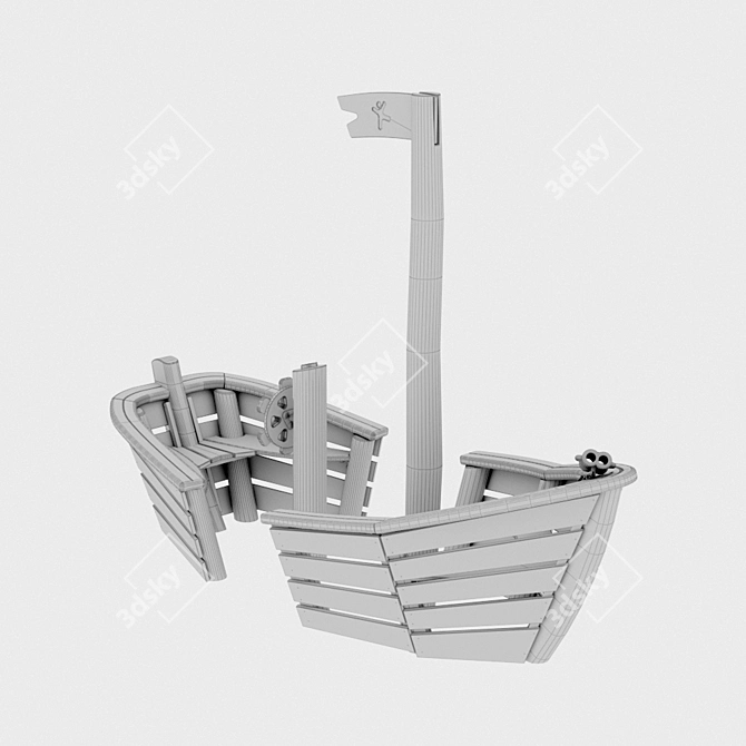 Kompan "Ship" - Children's Playground Complex 3D model image 2