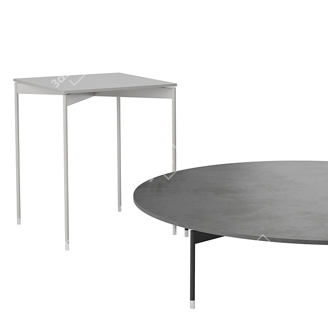 Sleek Chic Profim Table 3D model image 2